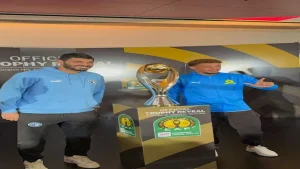 قائد بيراميدز يظهر مع كأس دوري أبطال أفريقيا قبل مواجهة صنداونز المرتقبة