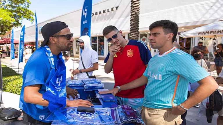 جماهير الهلال السعودي تتزايد