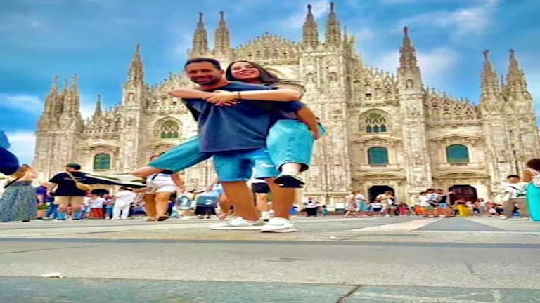 قصة حب حسني تتألق بصور رومانسية ومعلومات مثيرة حول نصيبه معها