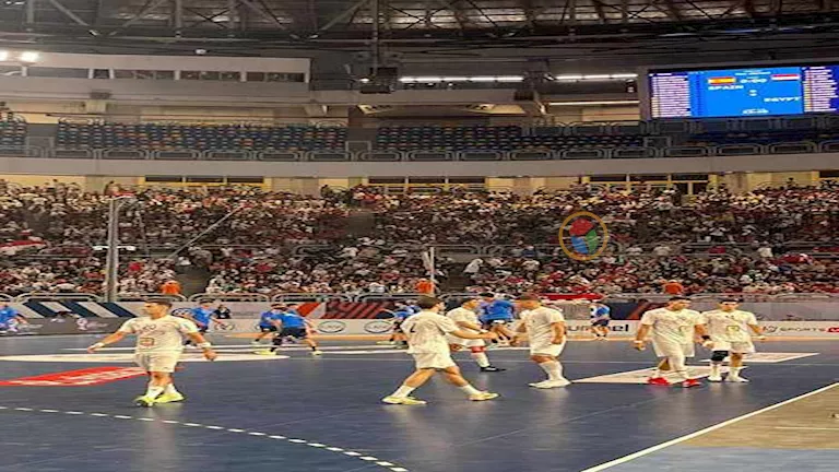 تفاصيل مثيرة: مصر تتقدم على إسبانيا 15 – 13 في كأس العالم لكرة اليد